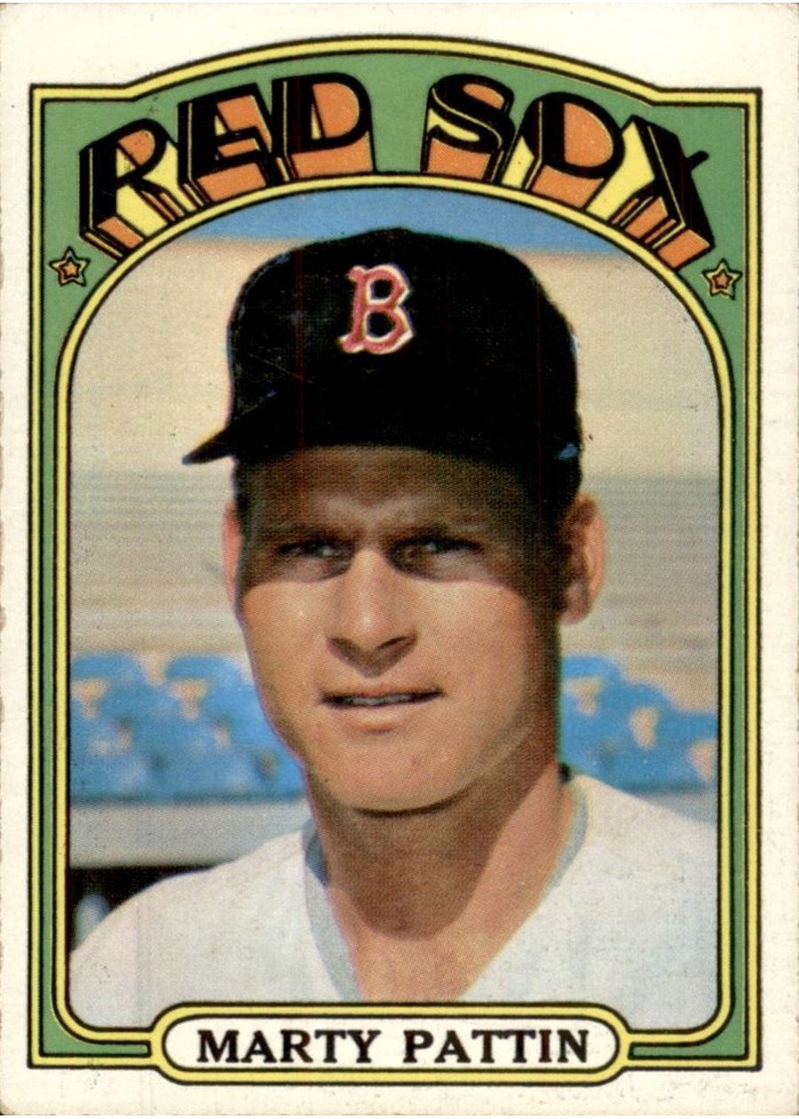 1972 Topps #144 Marty Pattin, Boston Red Sox