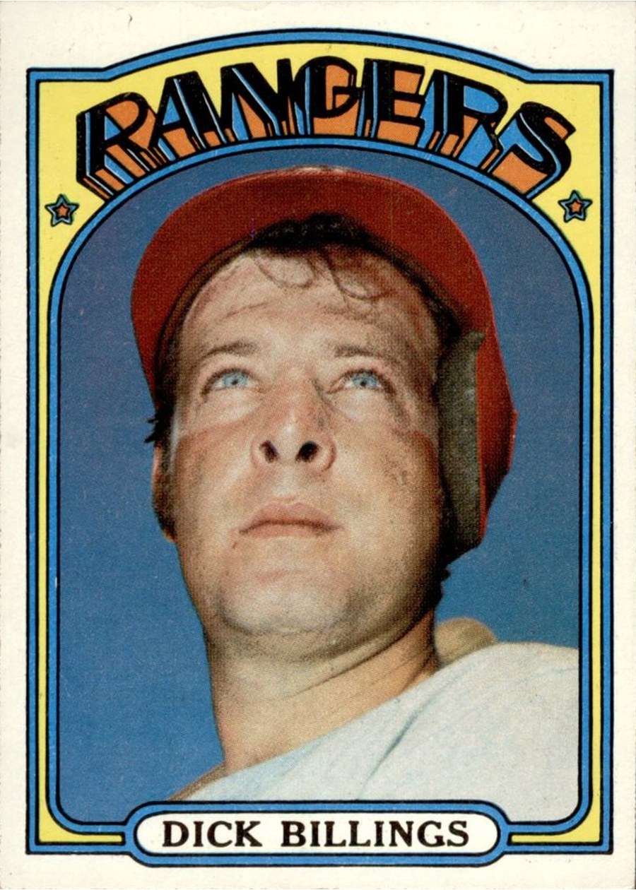1972 Topps #148 Dick Billings, Texas Rangers