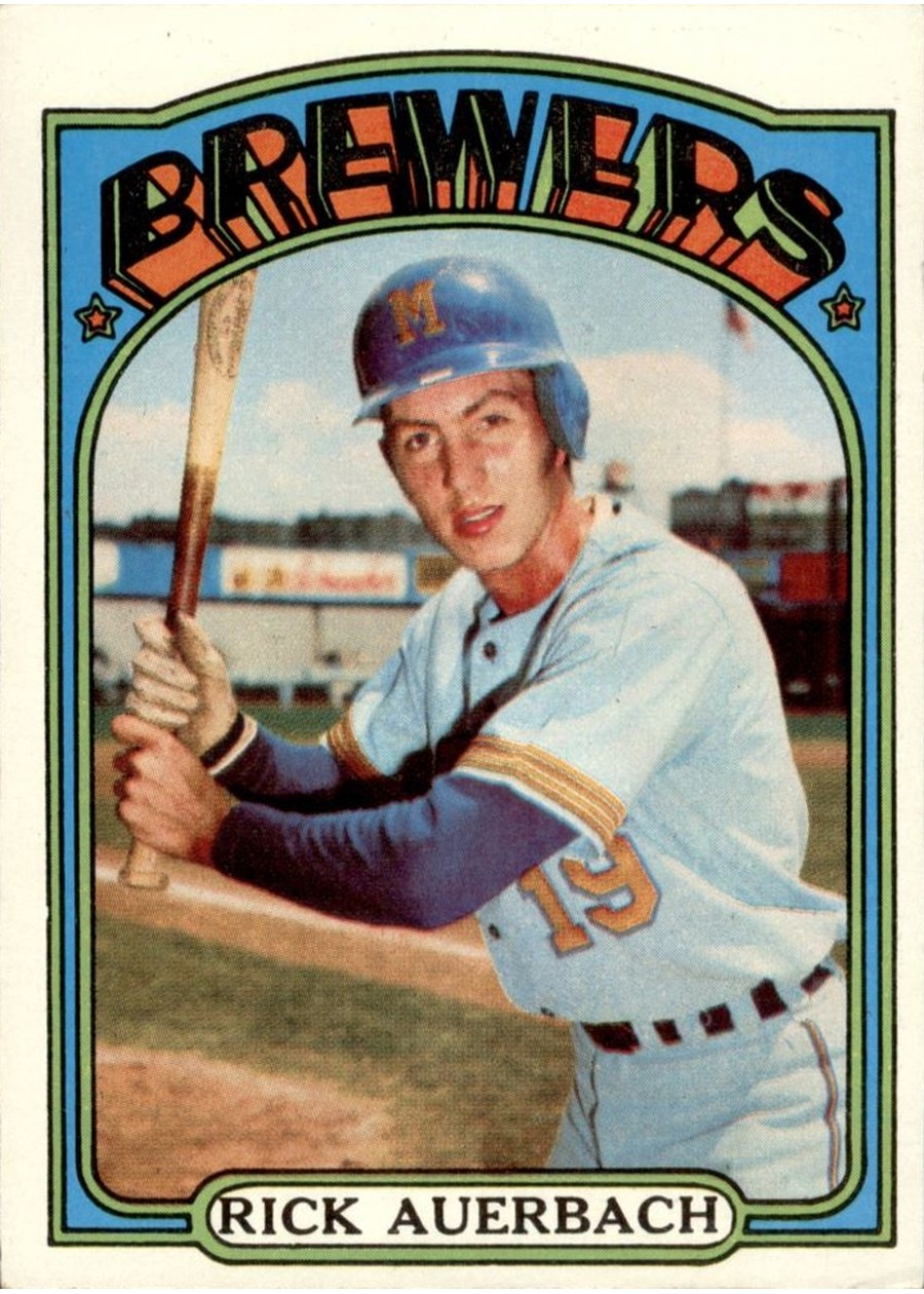 1972 Topps #153 Rick Auerbach, Milwaukee Brewers
