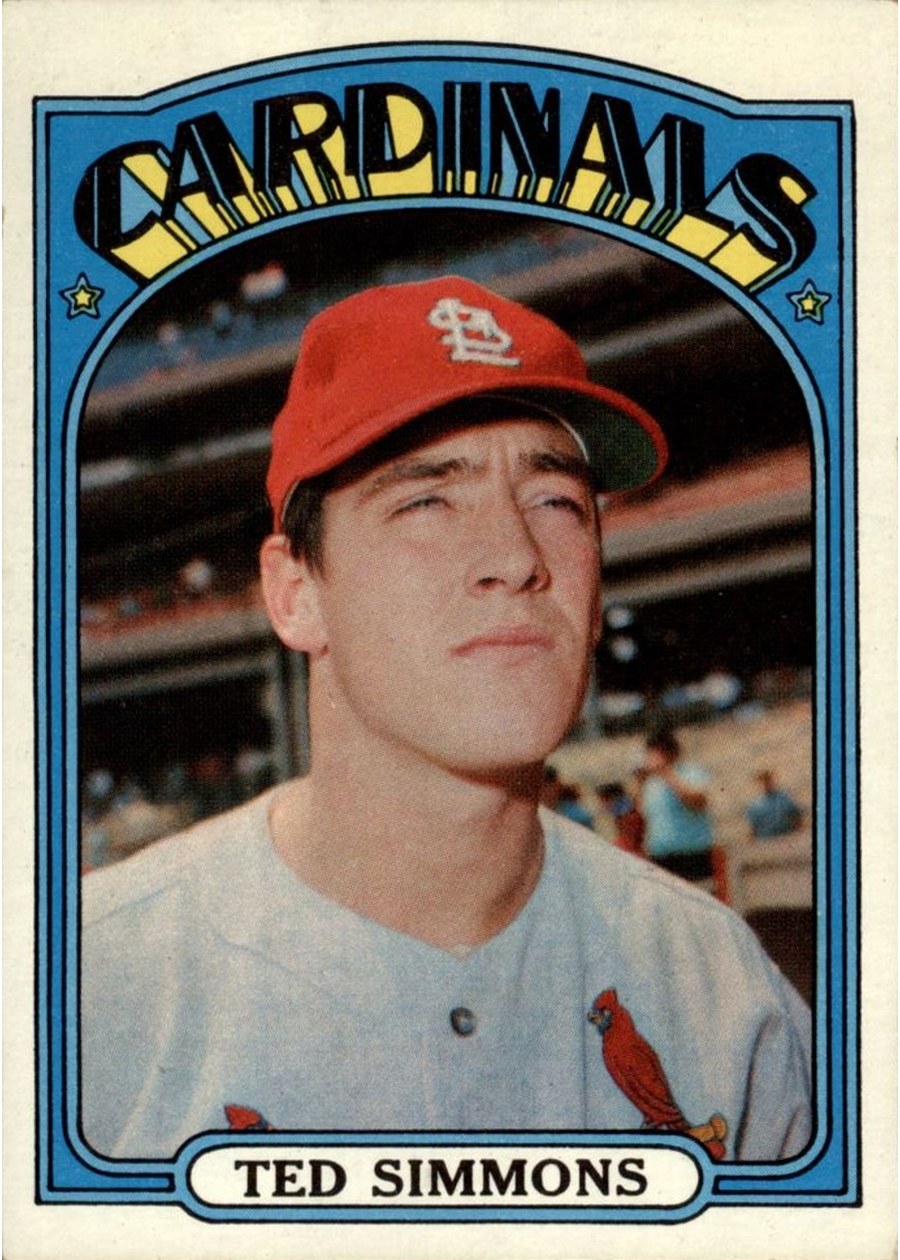 1972 Topps #154 Ted Simmons, St. Louis Cardinals
