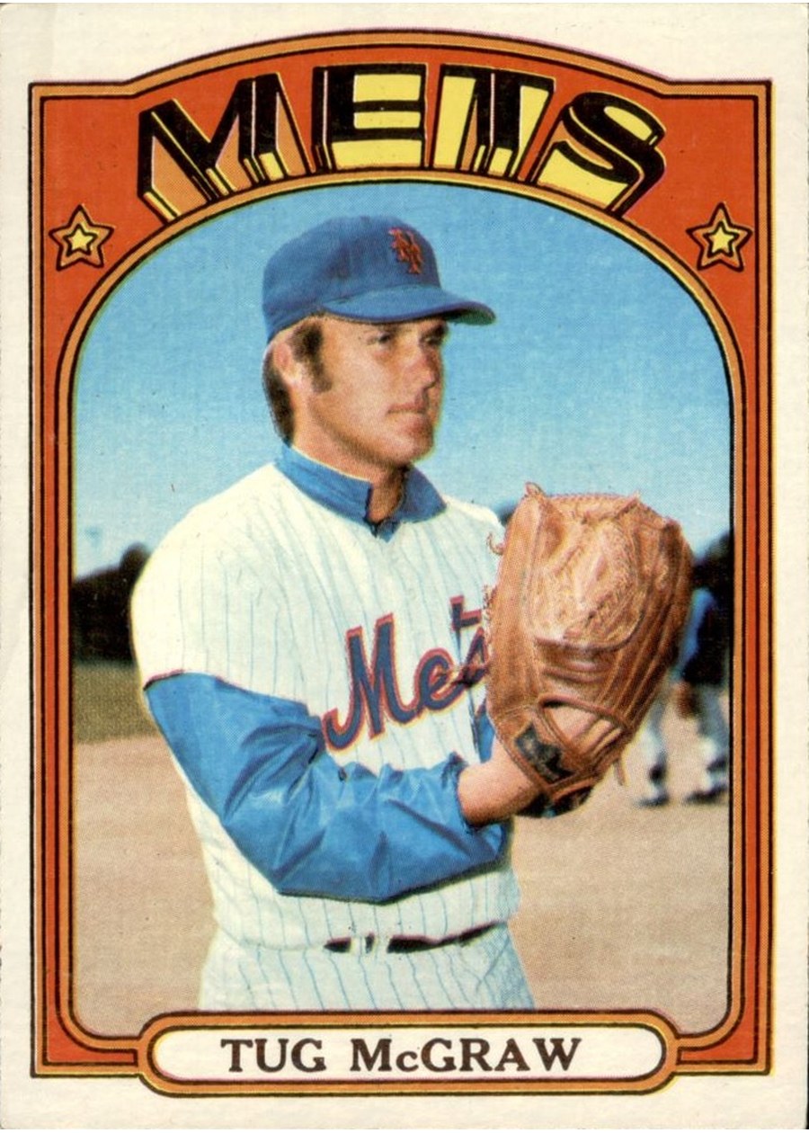 1972 Topps #163 Tug McGraw, New York Mets