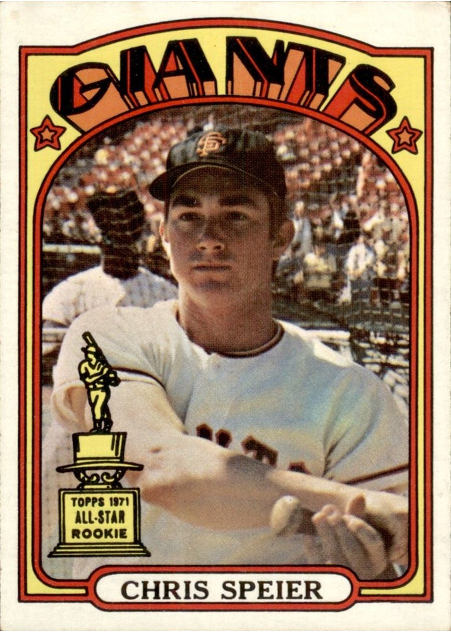 1972 Topps #165 Chris Speier, San Francisco Giants