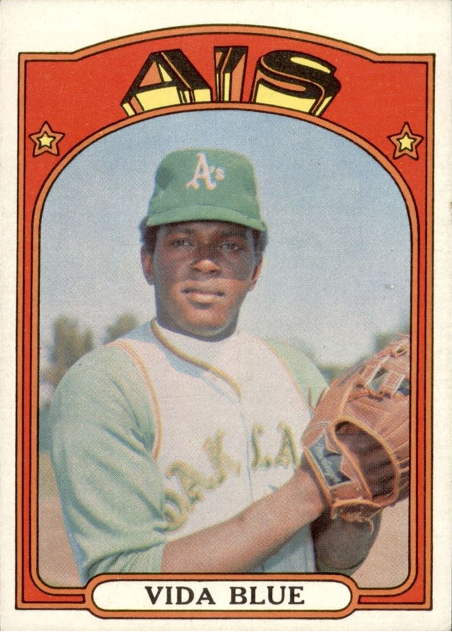 1972 Topps #169 Vida Blue, Oakland Athletics
