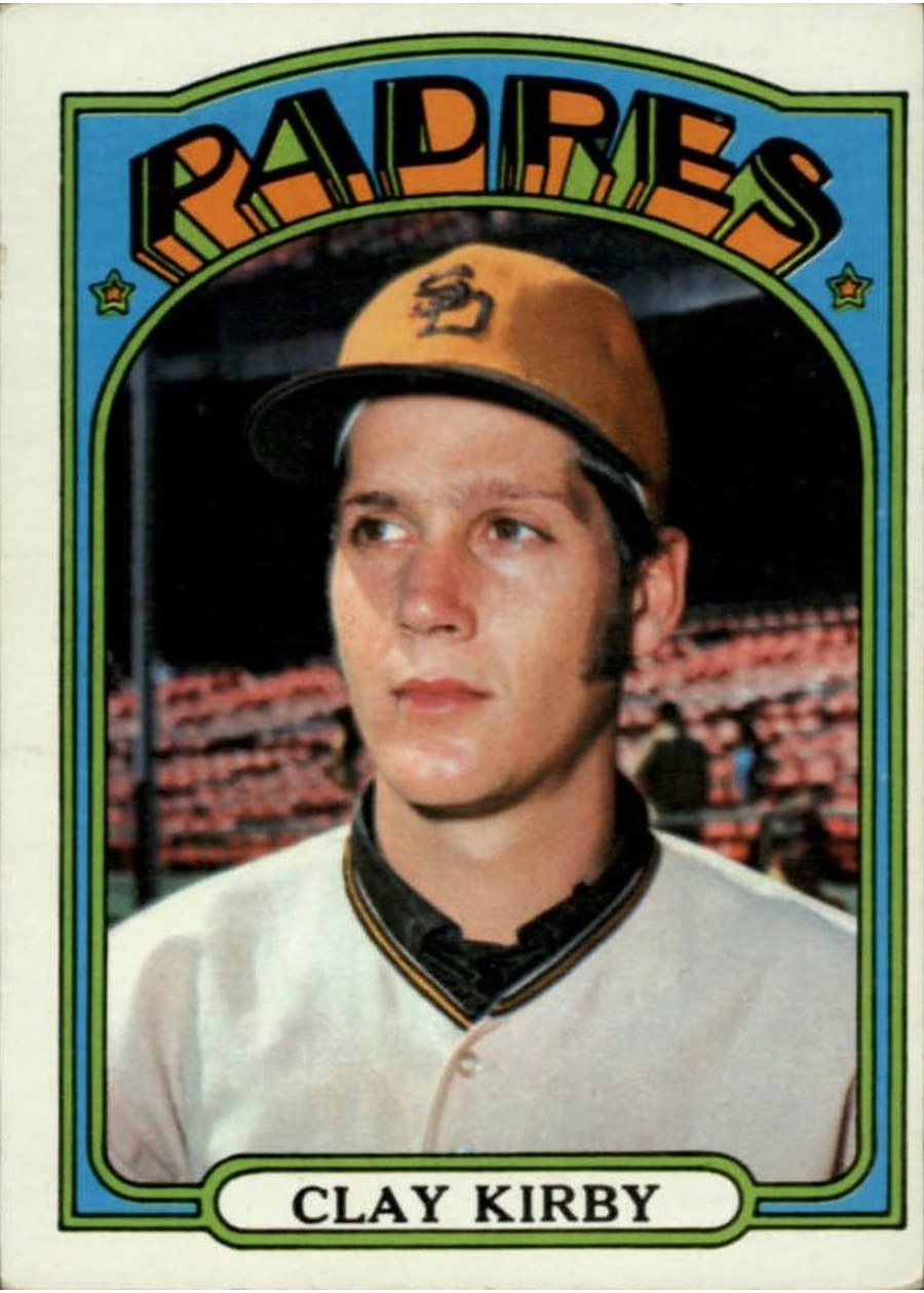 1972 Topps #173 Clay Kirby, San Diego Padres