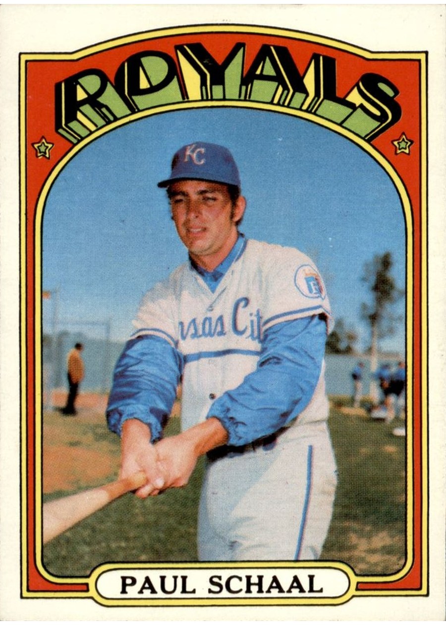 1972 Topps #177 Paul Schaal, Kansas City Royals