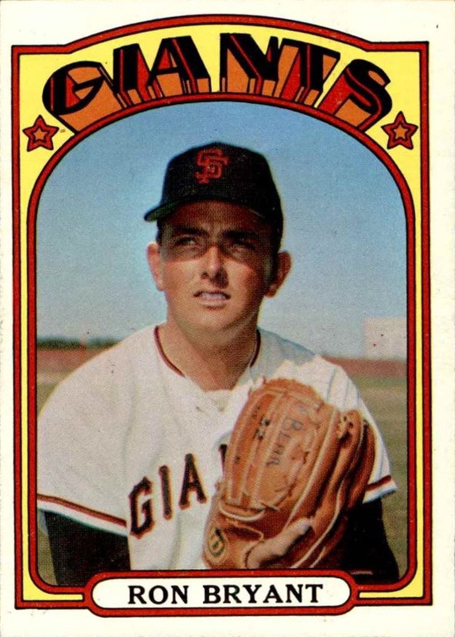 1972 Topps #185 Ron Bryant, San Francisco Giants