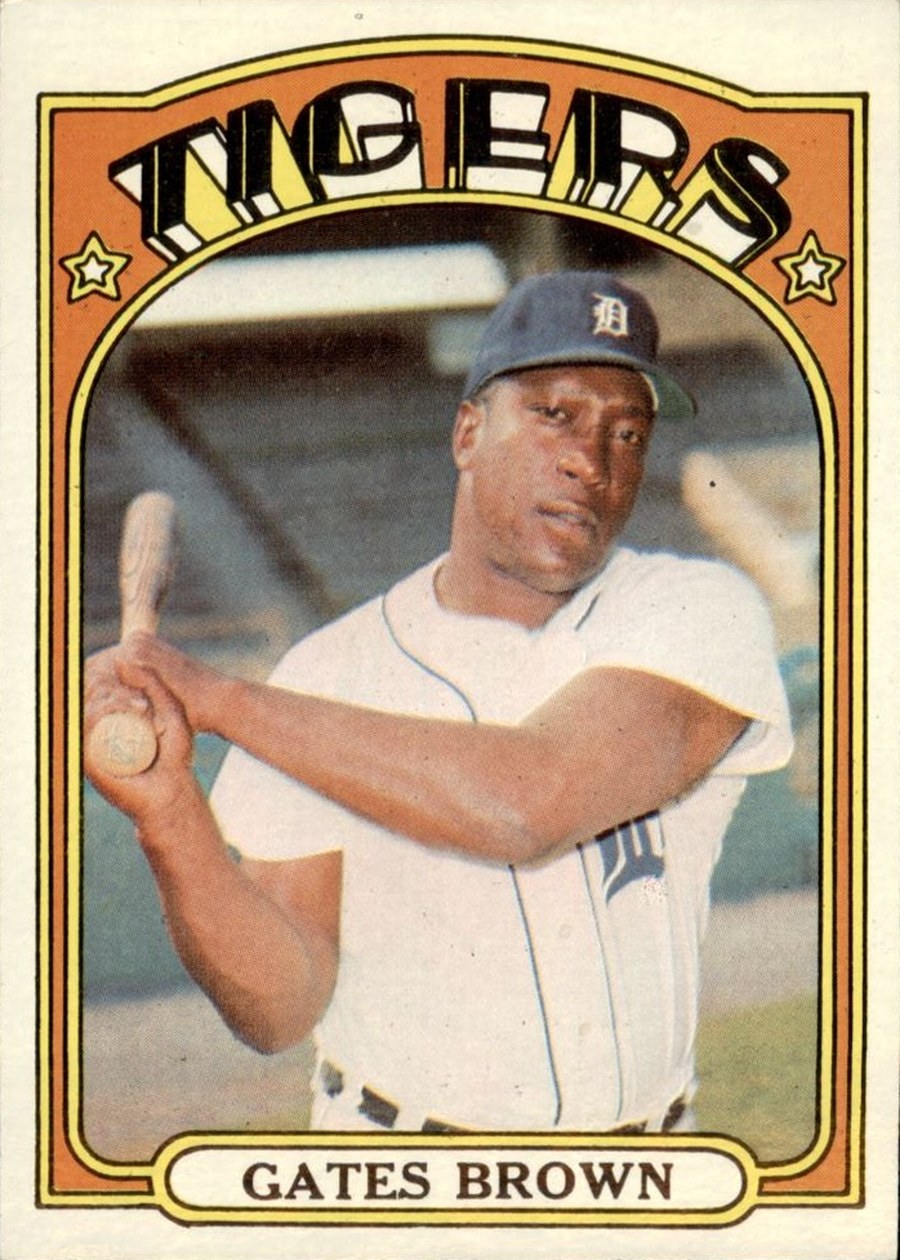 1972 Topps #187 Gates Brown, Detroit Tigers