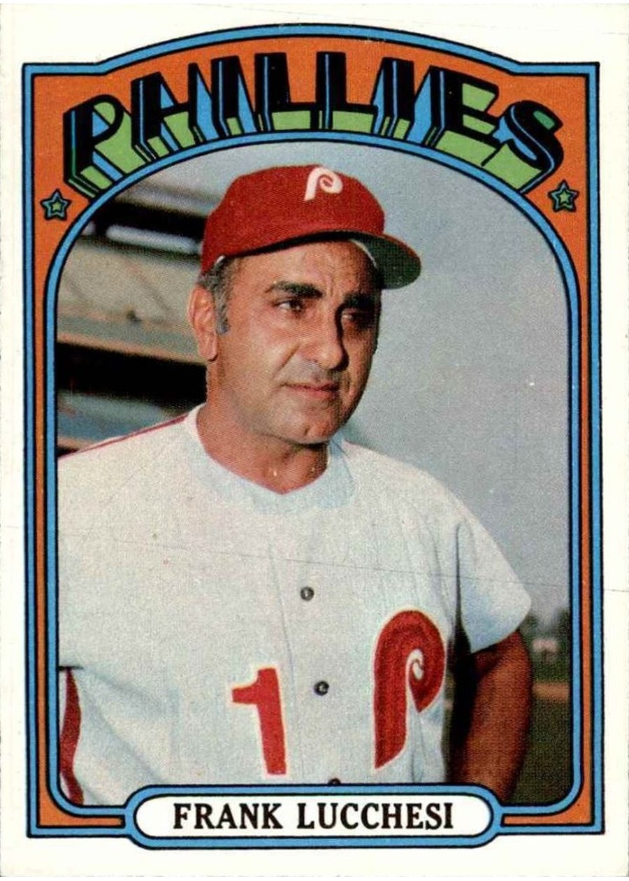 1972 Topps #188 Frank Lucchesi, Philadelphia Phillies