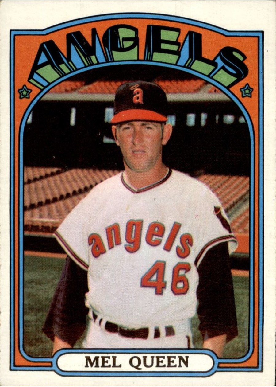 1972 Topps #196 Mel Queen, California Angels