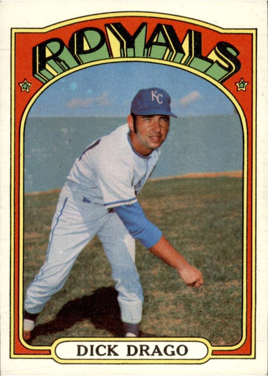 1972 Topps #205 Dick Drago, Kansas City Royals