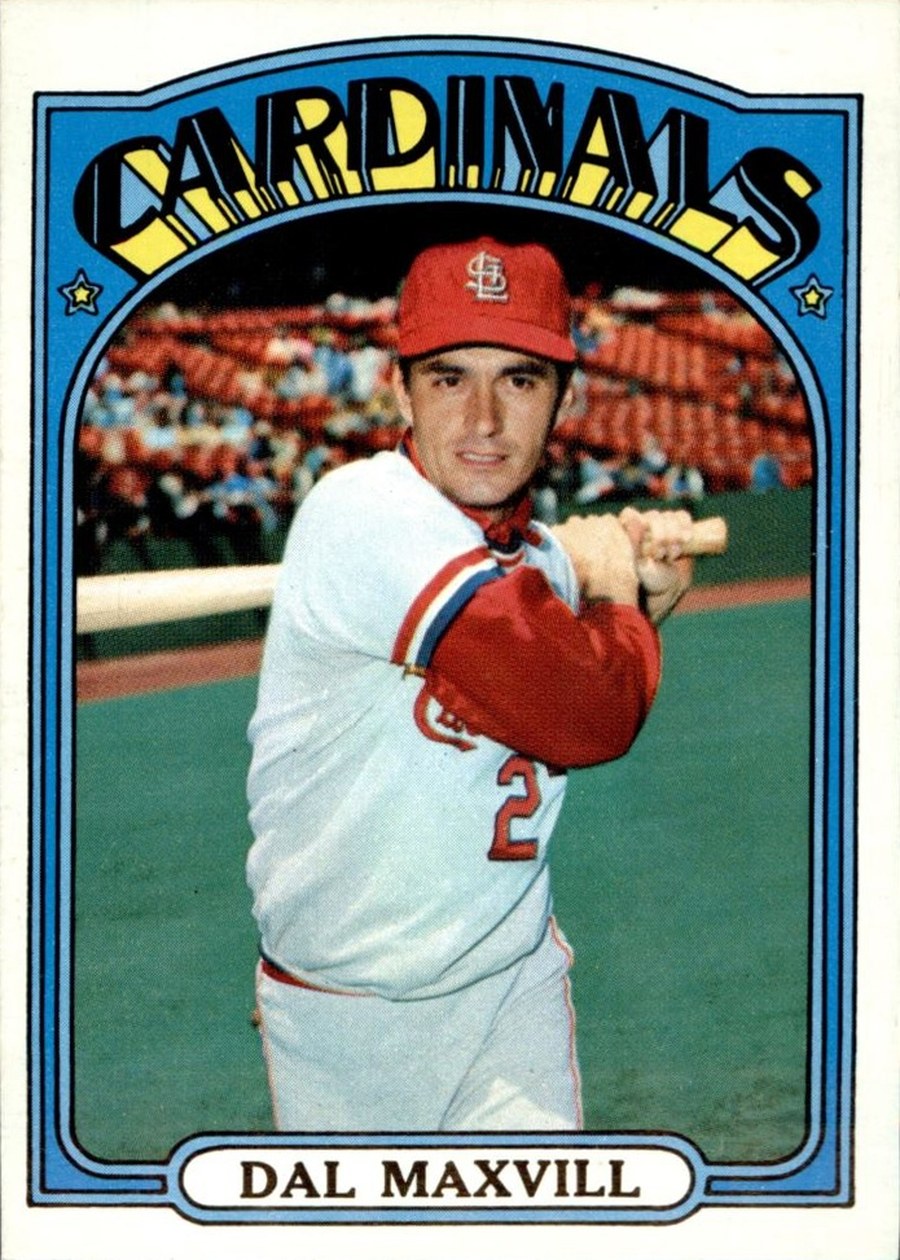 1972 Topps #206 Dal Maxvill, St. Louis Cardinals