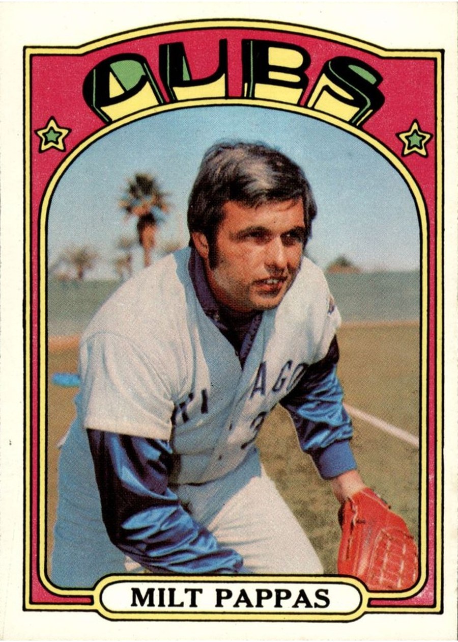 1972 Topps #208 Milt Pappas, Chicago Cubs