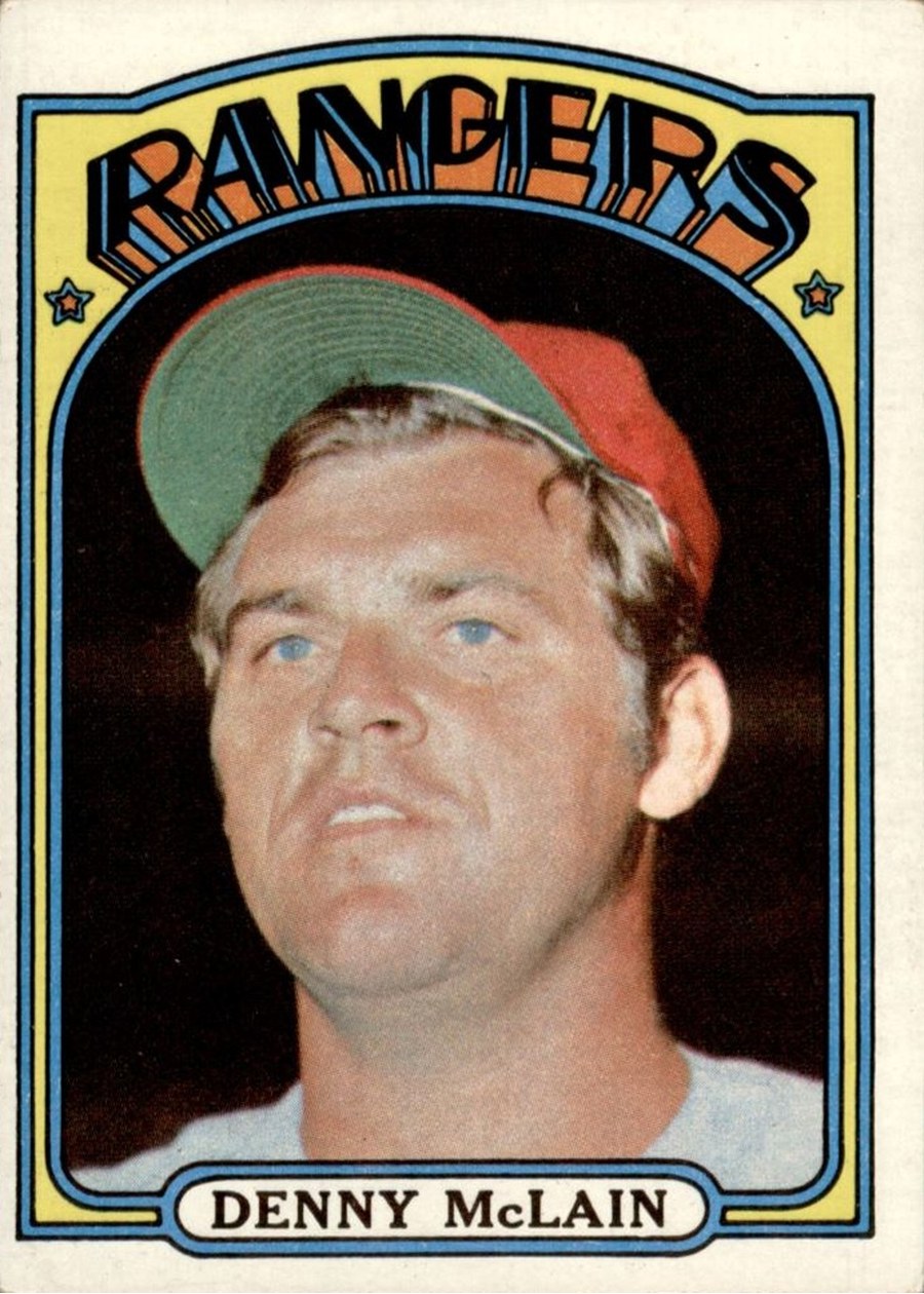 1972 Topps #210 Denny McLain, Texas Rangers