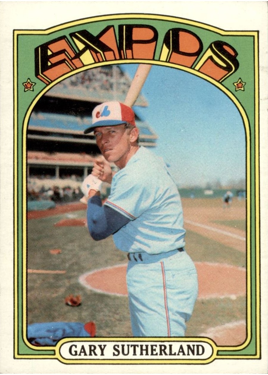1972 Topps #211 Gary Sutherland, Montreal Expos