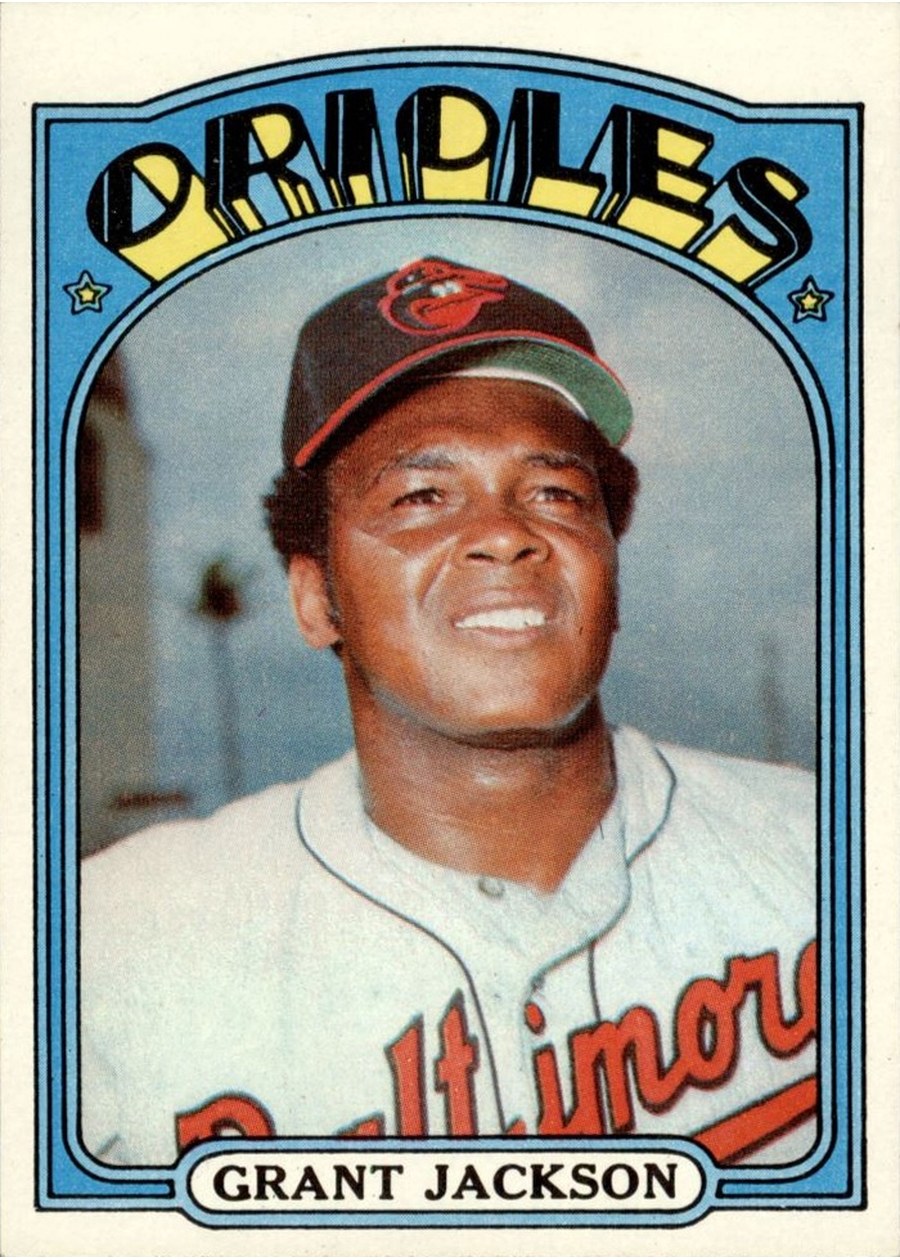 1972 Topps #212 Grant Jackson, Baltimore Orioles