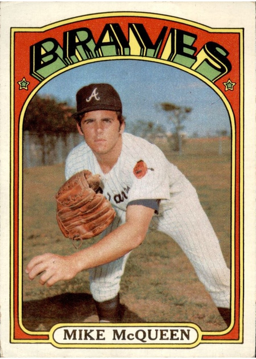 1972 Topps #214 Mike McQueen, Atlanta Braves
