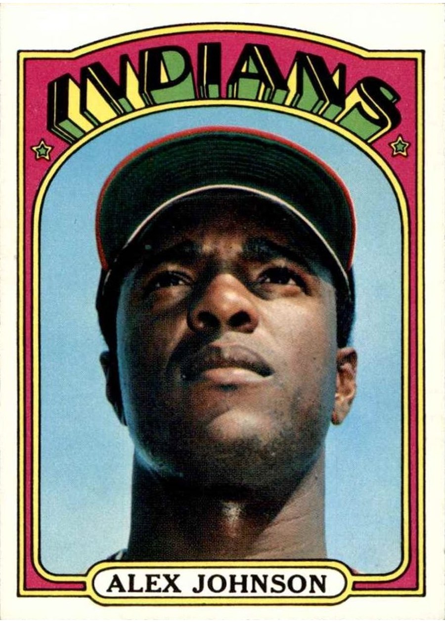 1972 Topps #215 Alex Johnson, Cleveland Indians