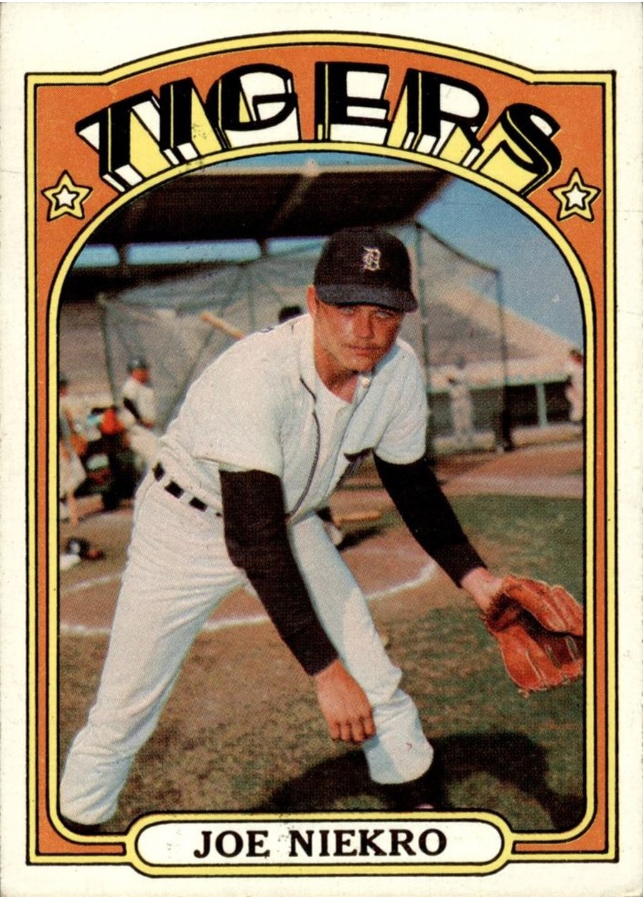 1972 Topps #216 Joe Niekro, Detroit Tigers