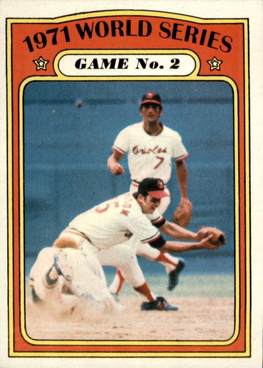 1972 Topps #224 1971 World Series Game No. 2, Baltimore Orioles