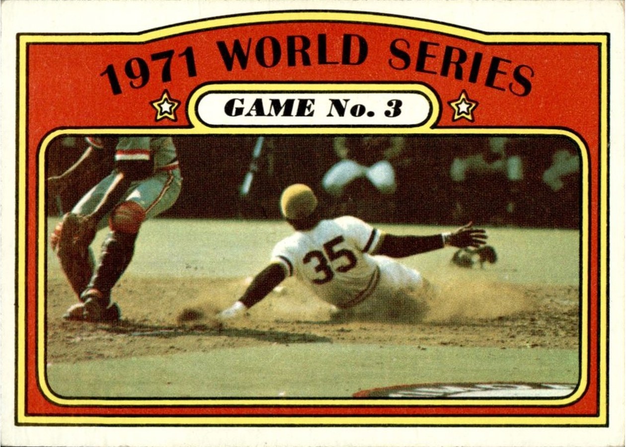 1972 Topps #225 1971 World Series Game No. 3, Pittsburgh Pirates