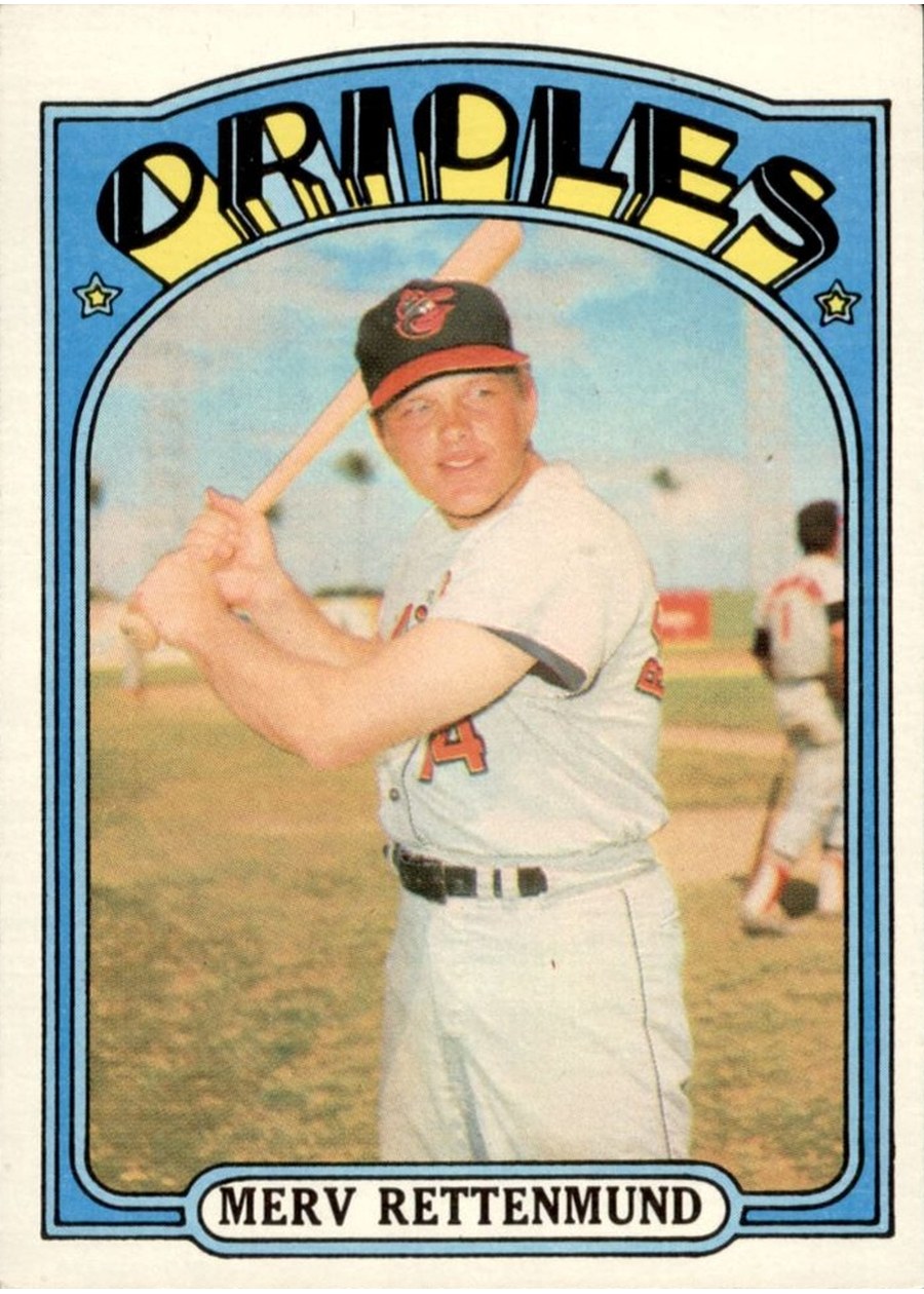 1972 Topps #235 Merv Rettenmund, Baltimore Orioles