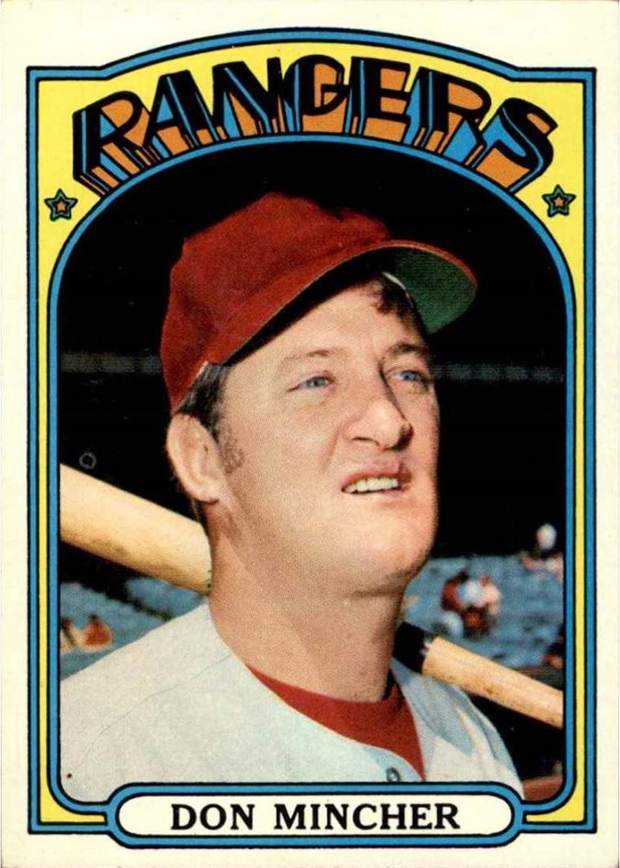 1972 Topps #242 Don Mincher, Texas Rangers