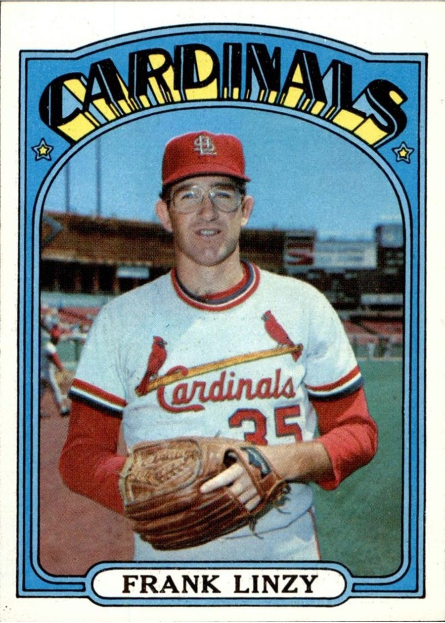 1972 Topps #243 Frank Linzy, St. Louis Cardinals