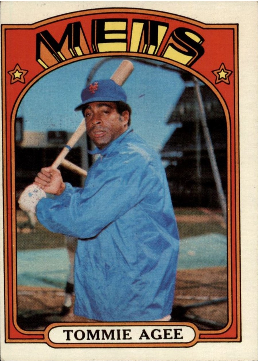 1972 Topps #245 Tommie Agee, New York Mets