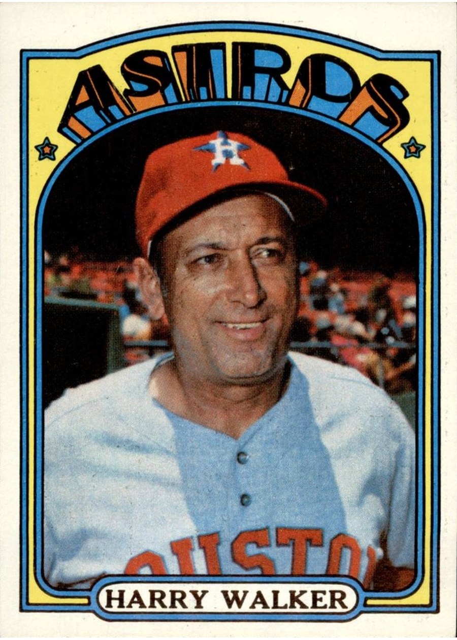 1972 Topps #249 Harry Walker, Houston Astros