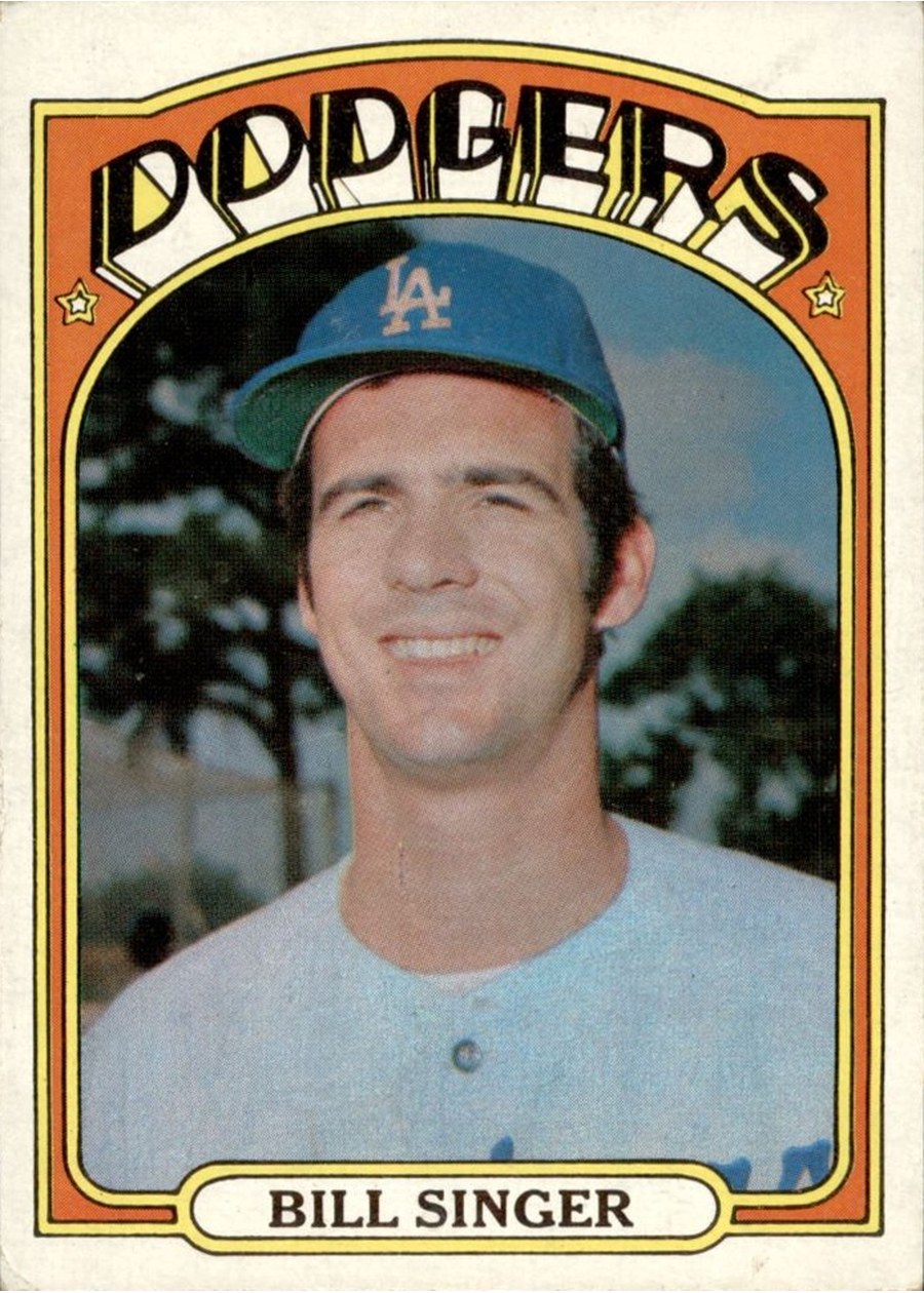 1972 Topps #25 Bill Singer, Los Angeles Dodgers