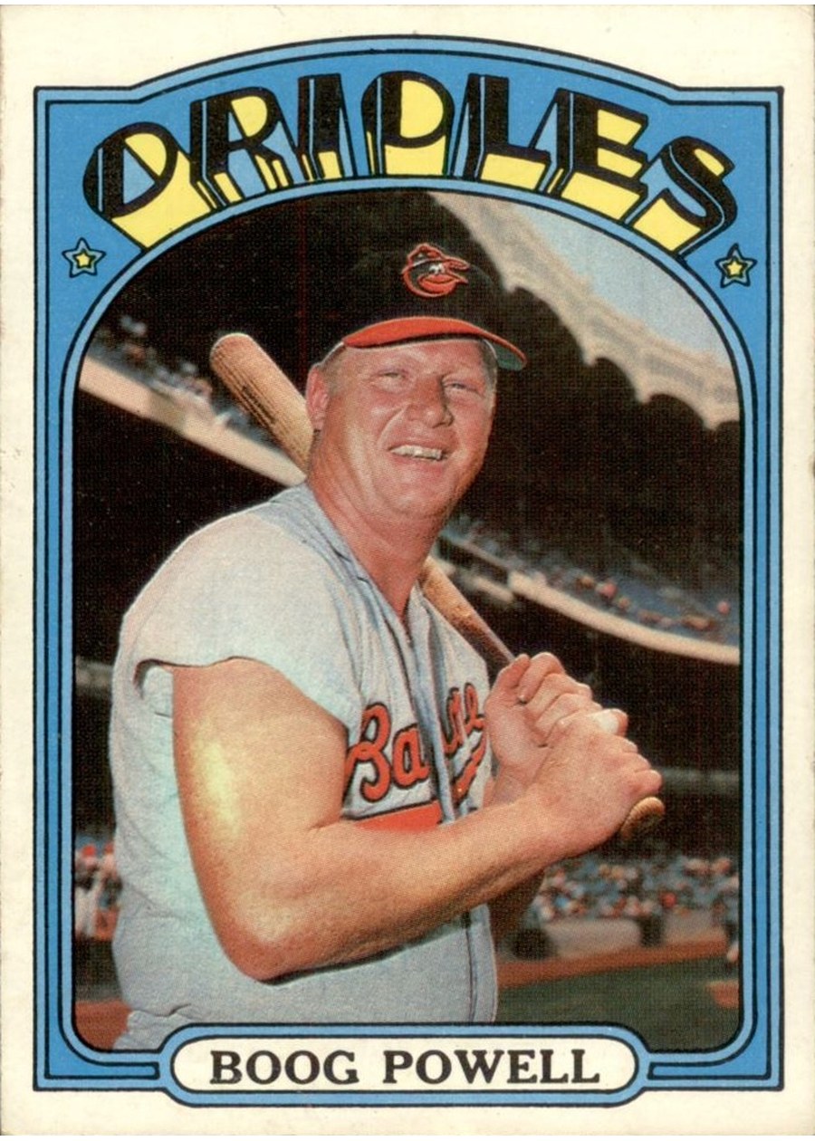 1972 Topps #250 Boog Powell, Baltimore Orioles