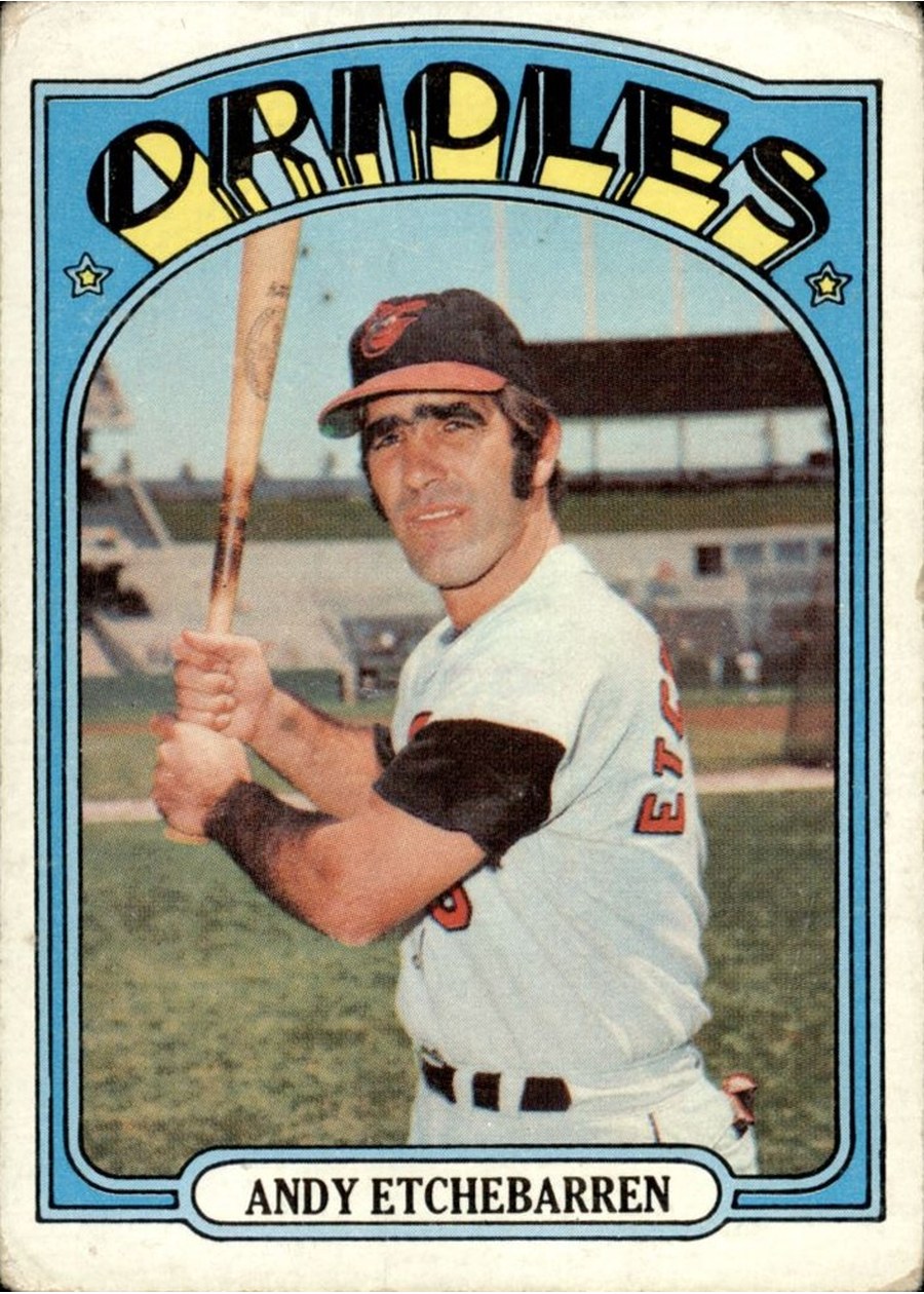 1972 Topps #26 Andy Etchebarren, Baltimore Orioles