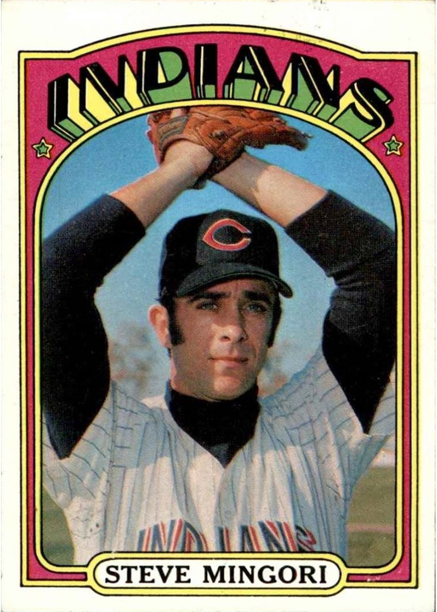 1972 Topps #261 Steve Mingori, Cleveland Indians