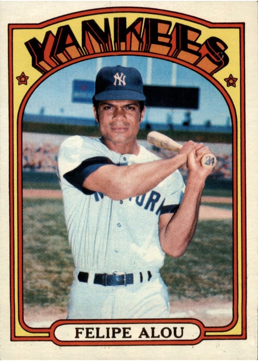 1972 Topps #263 Felipe Alou, New York Yankees