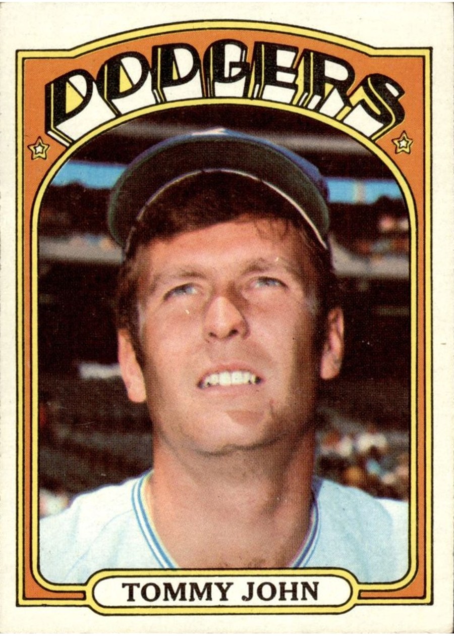 1972 Topps #264 Tommy John, Los Angeles Dodgers