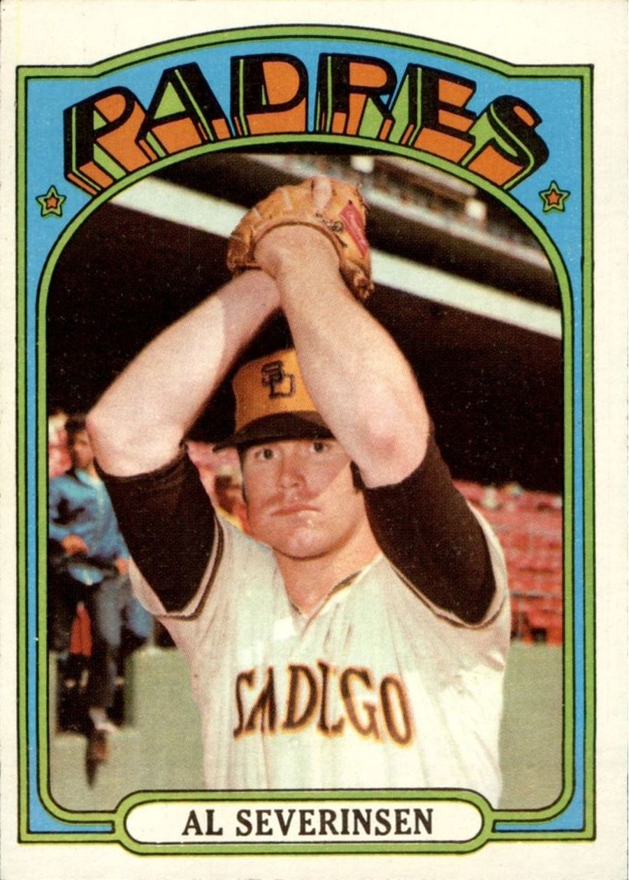 1972 Topps #274 Al Severinsen, San Diego Padres