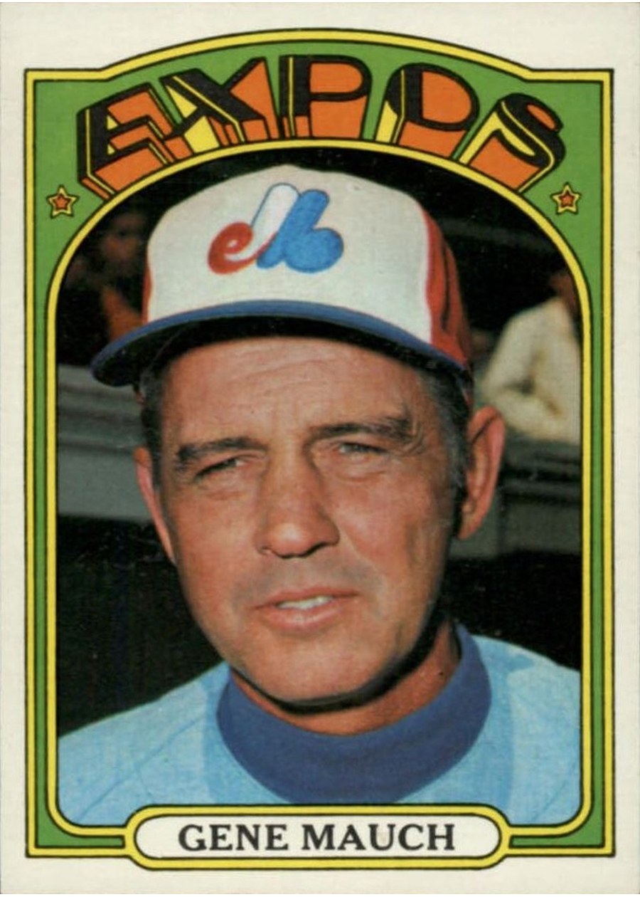 1972 Topps #276 Gene Mauch, Montreal Expos