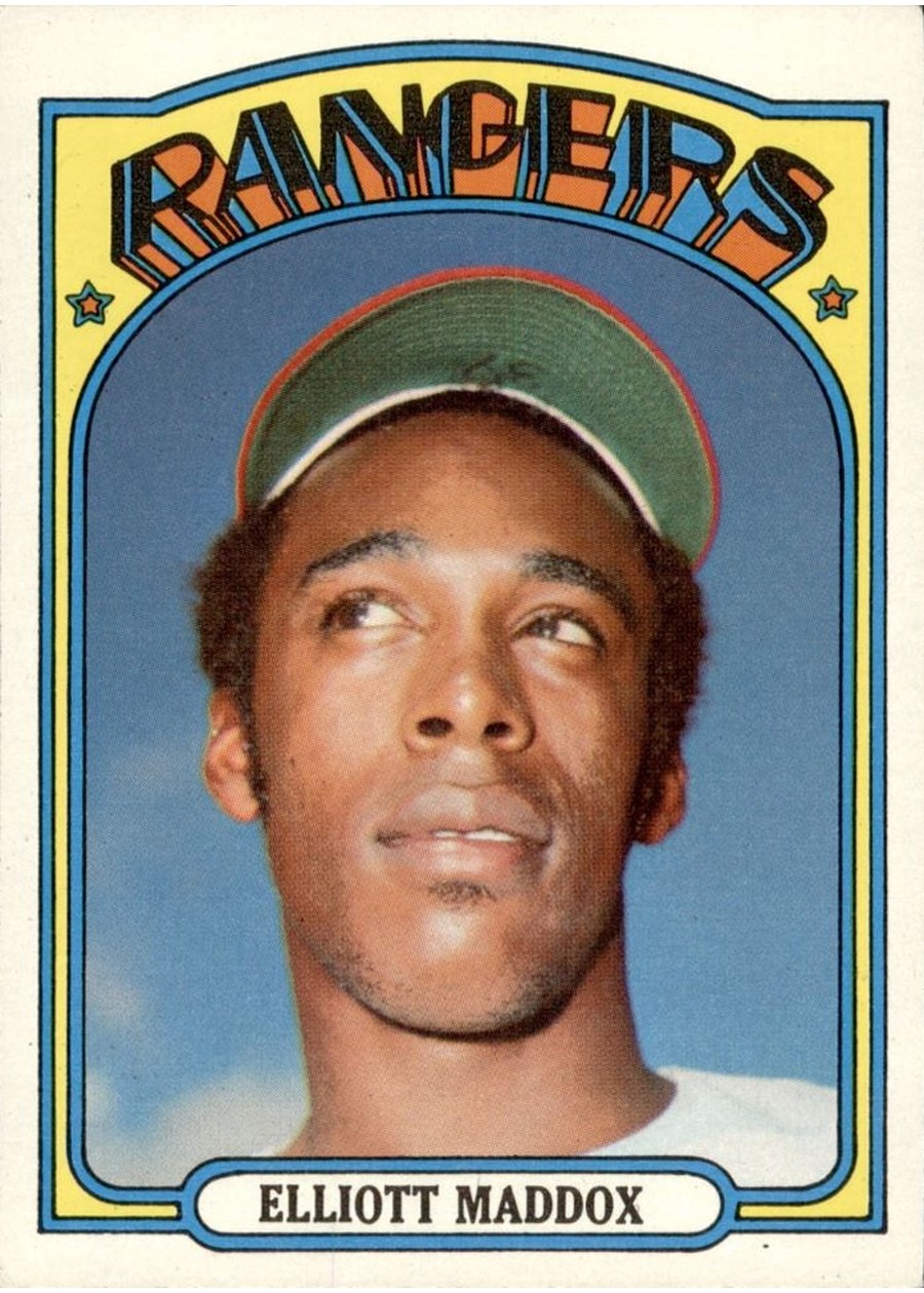 1972 Topps #277 Elliott Maddox, Texas Rangers