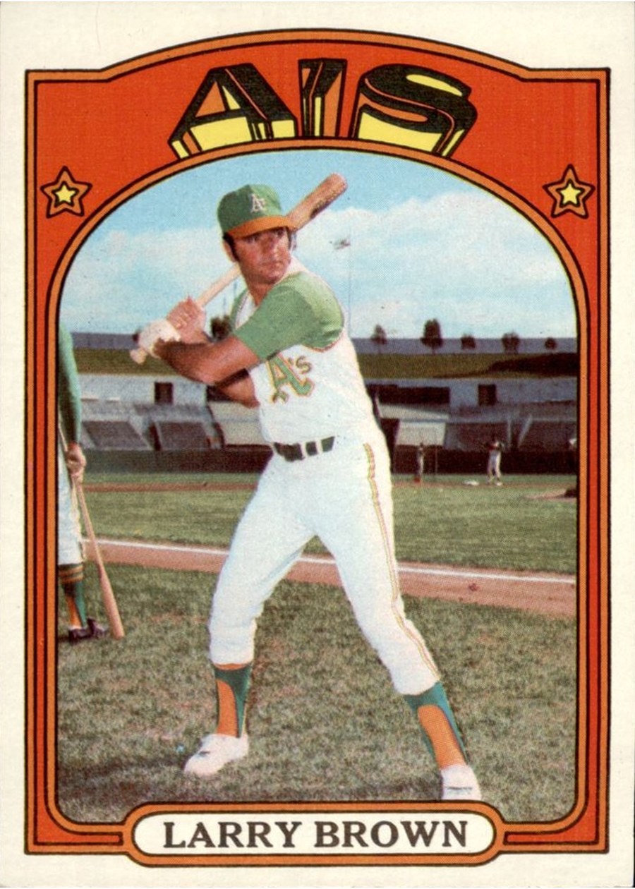 1972 Topps #279 Larry Brown, Oakland Athletics