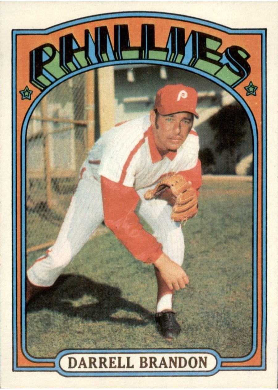 1972 Topps #283 Darrell Brandon, Philadelphia Phillies