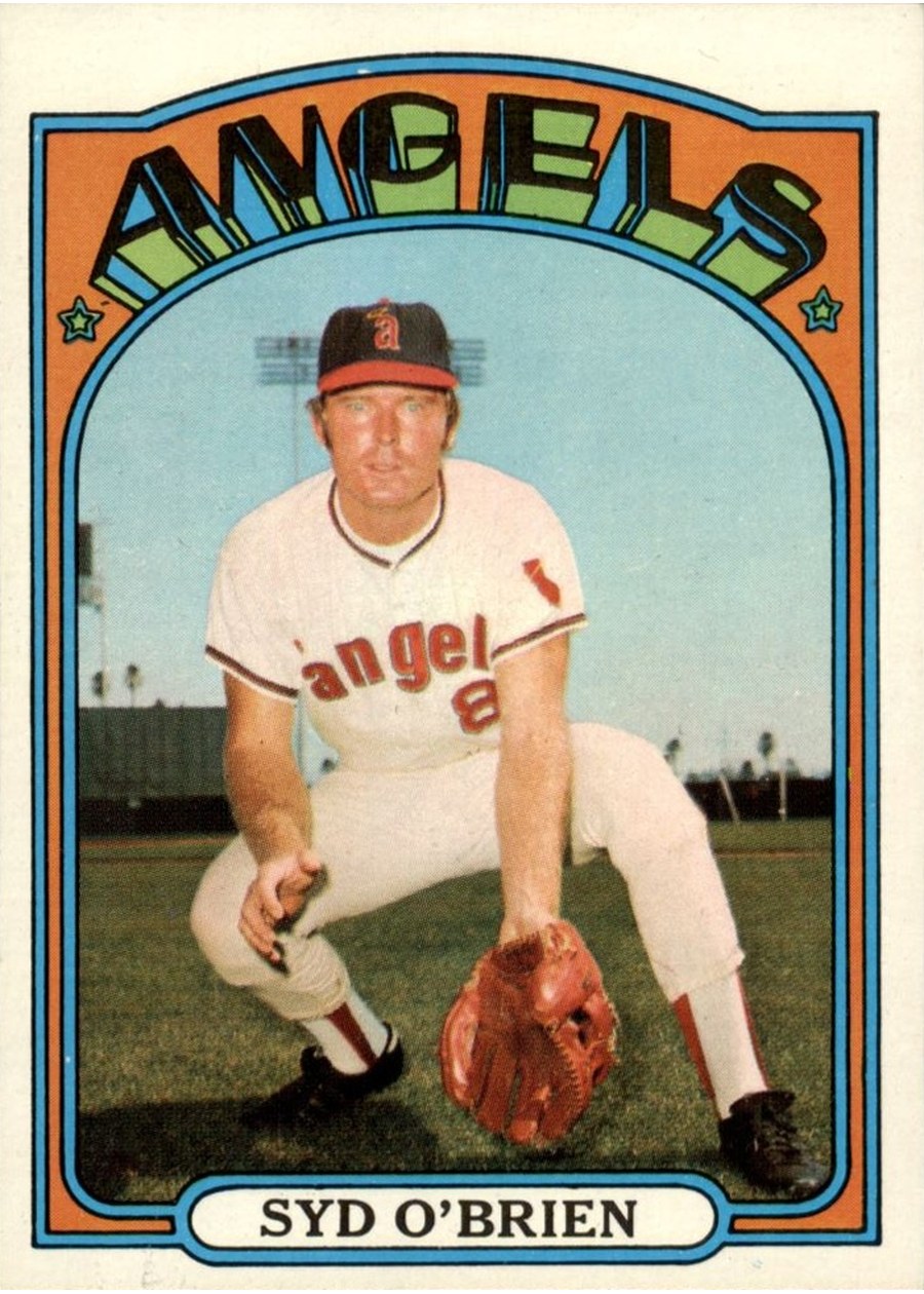 1972 Topps #289 Syd O'Brien, California Angels