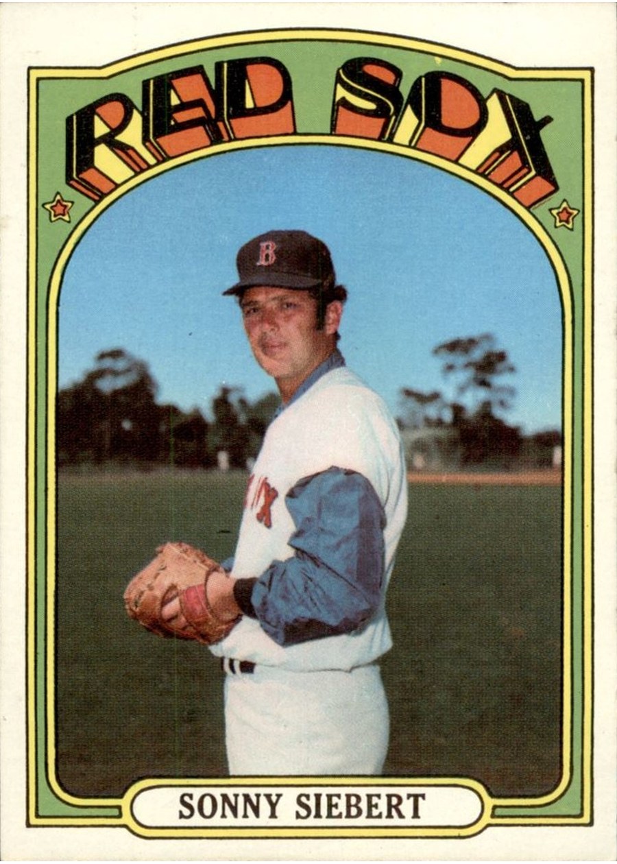 1972 Topps #290 Sonny Siebert, Boston Red Sox