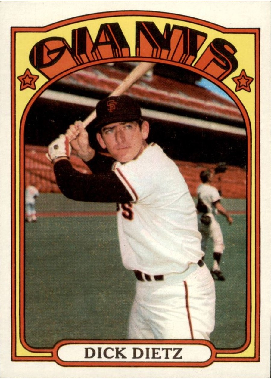1972 Topps #295 Dick Dietz, San Francisco Giants