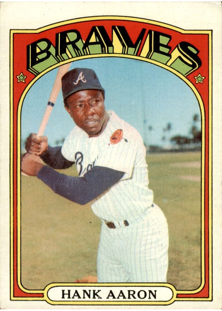1972 Topps #299 Hank Aaron, Atlanta Braves