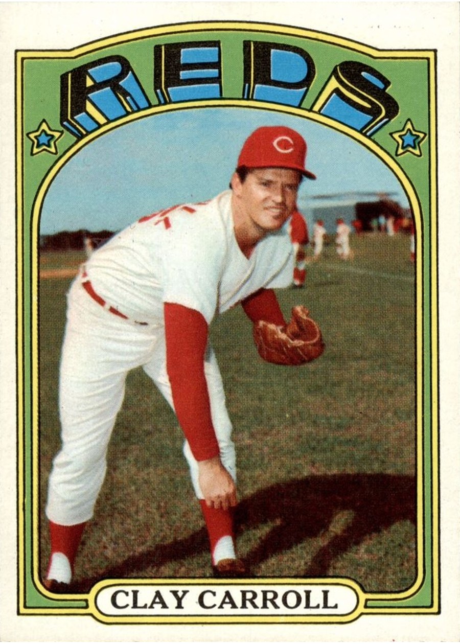 1972 Topps #311 Clay Carroll, Cincinnati Reds