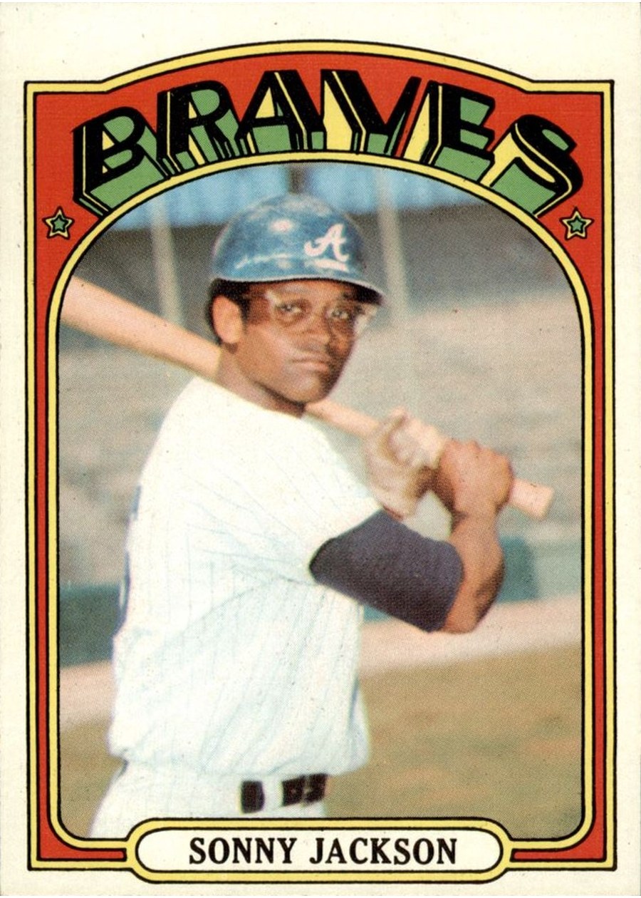 1972 Topps #318 Sonny Jackson, Atlanta Braves