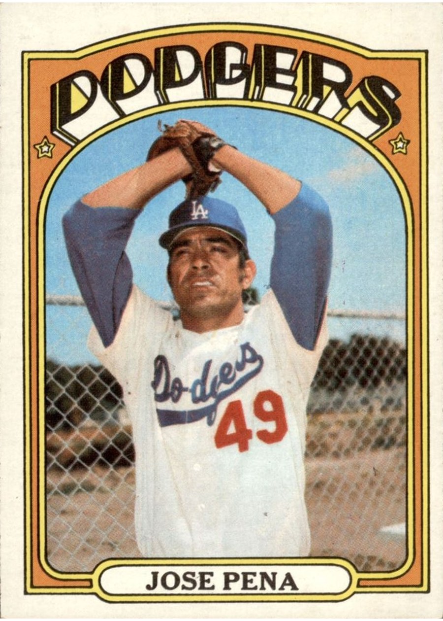 1972 Topps #322 Jose Pena, Los Angeles Dodgers