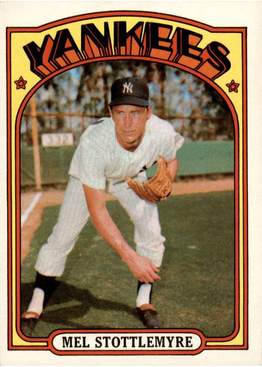 1972 Topps #325 Mel Stottlemyre, New York Yankees