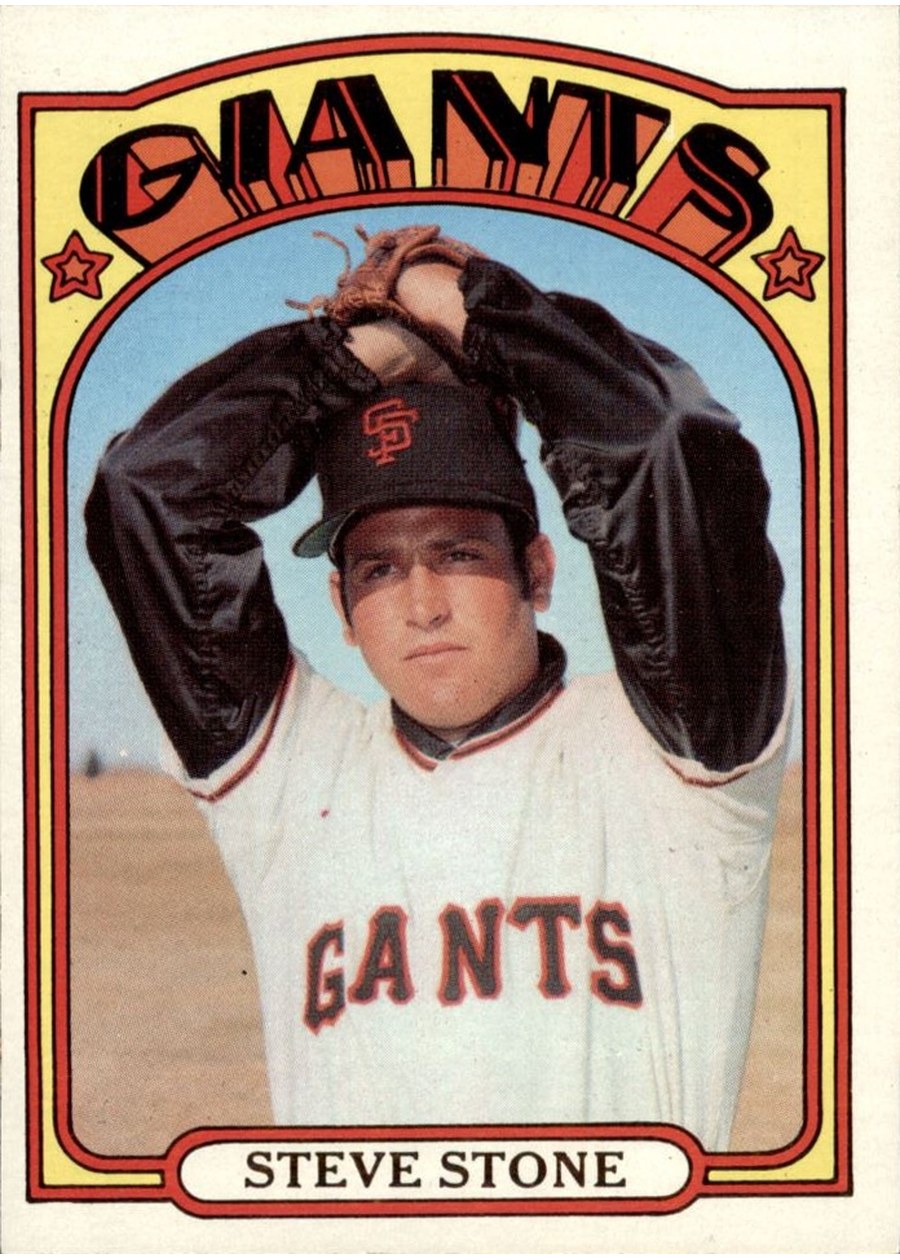 1972 Topps #327 Steve Stone, San Francisco Giants