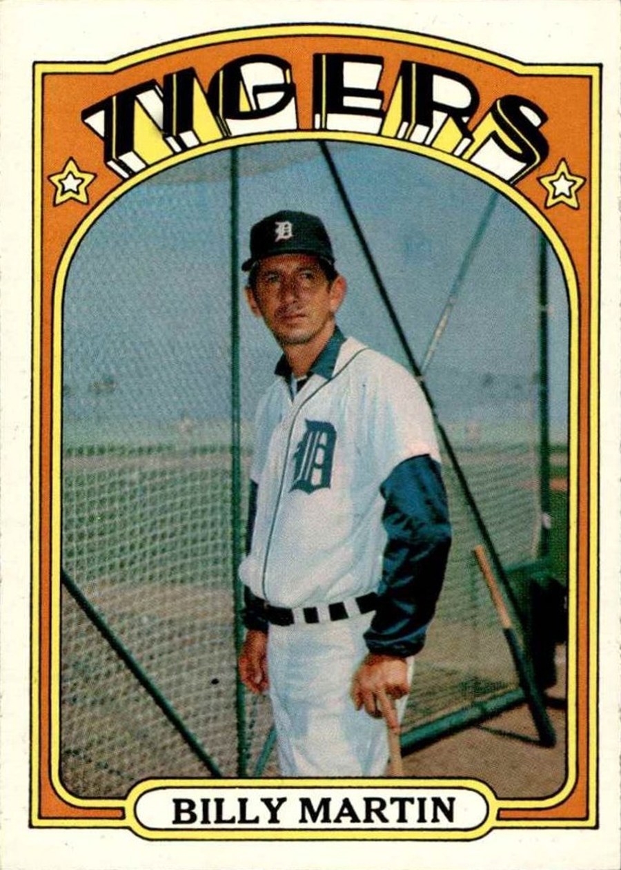 1972 Topps #33 Billy Martin, Detroit Tigers